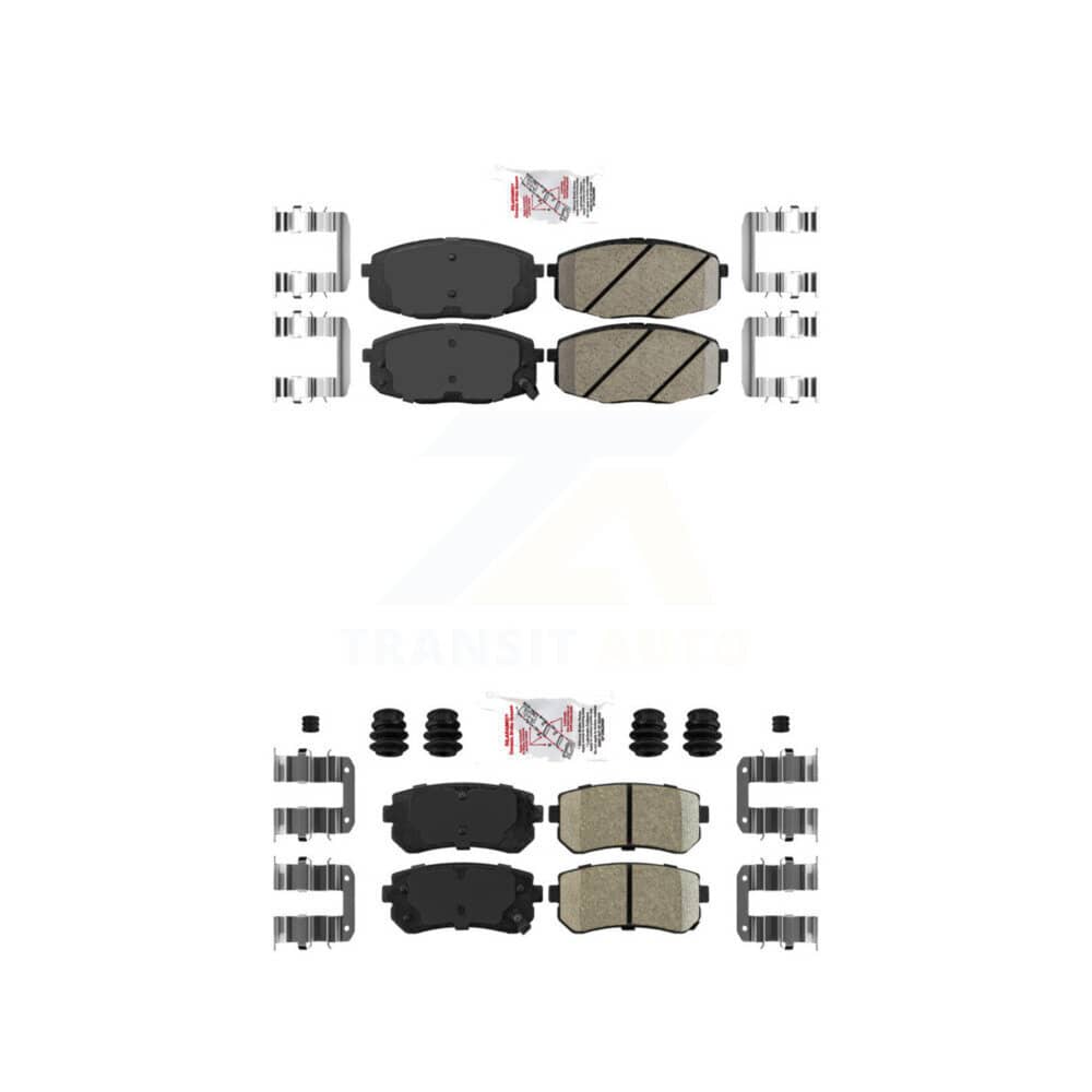 AmeriBRAKES - KNF-100774 - Front and Rear Disc Brake Pad Kits