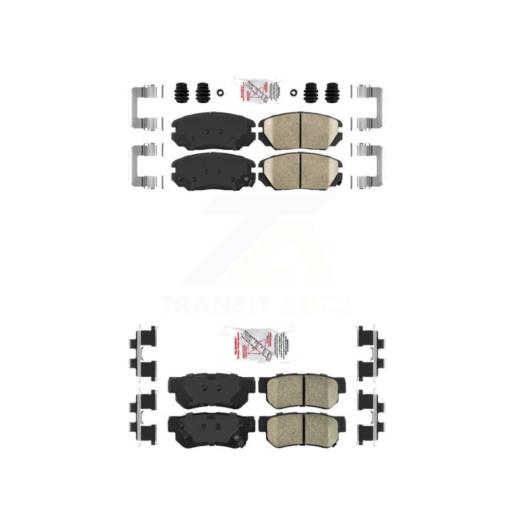AmeriBRAKES - KNF-100781 - Front and Rear Disc Brake Pad Kits