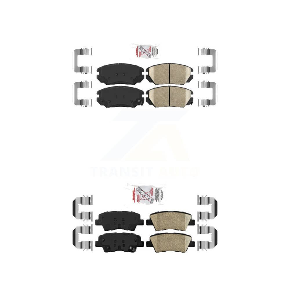 AmeriBRAKES - KNF-100787 - Front and Rear Disc Brake Pad Kits