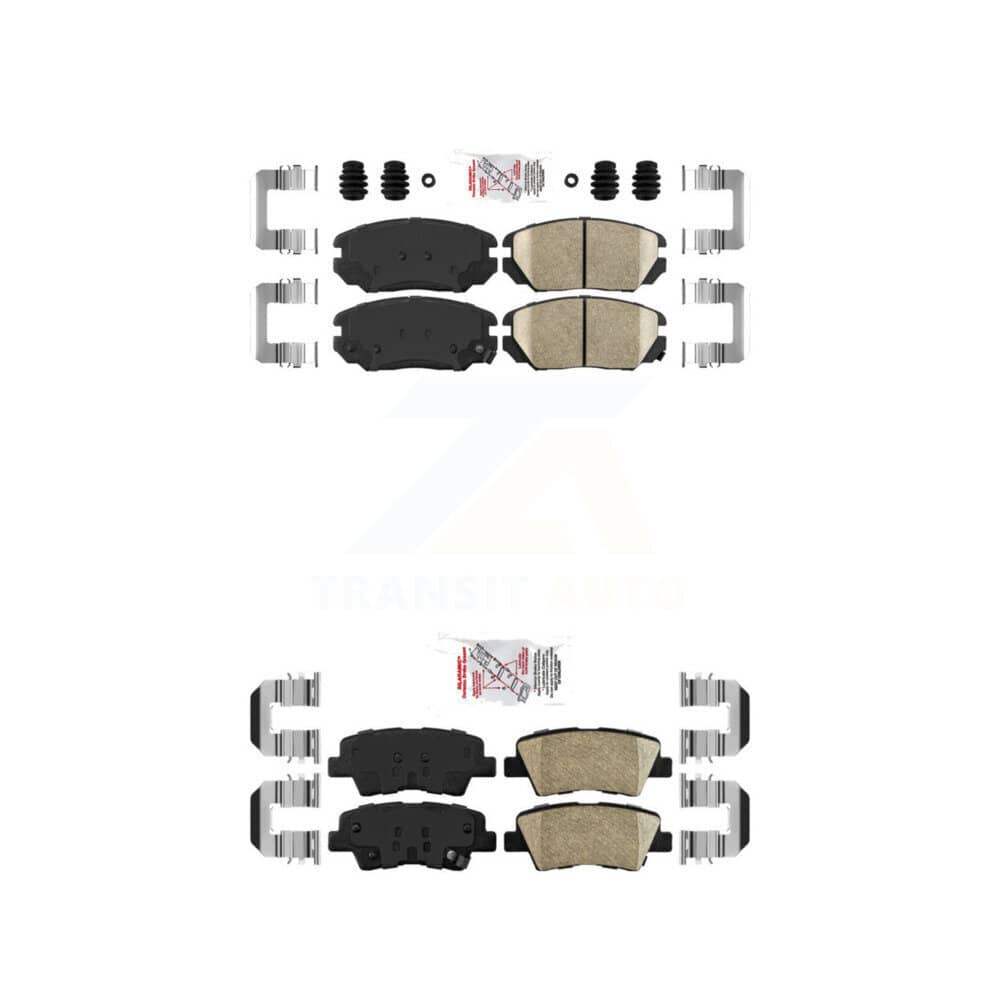 AmeriBRAKES - KNF-100789 - Front and Rear Disc Brake Pad Kits