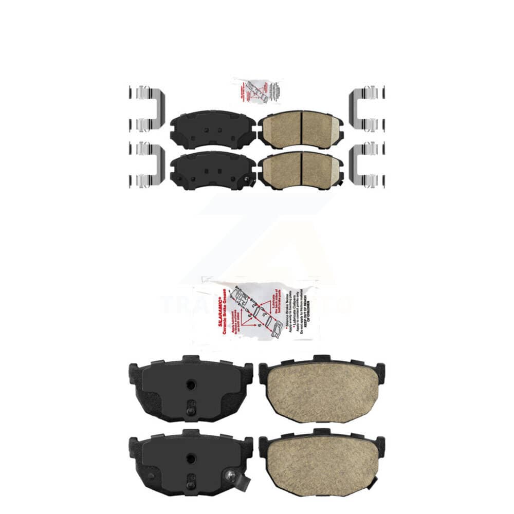 AmeriBRAKES - KNF-100791 - Front and Rear Disc Brake Pad Kits