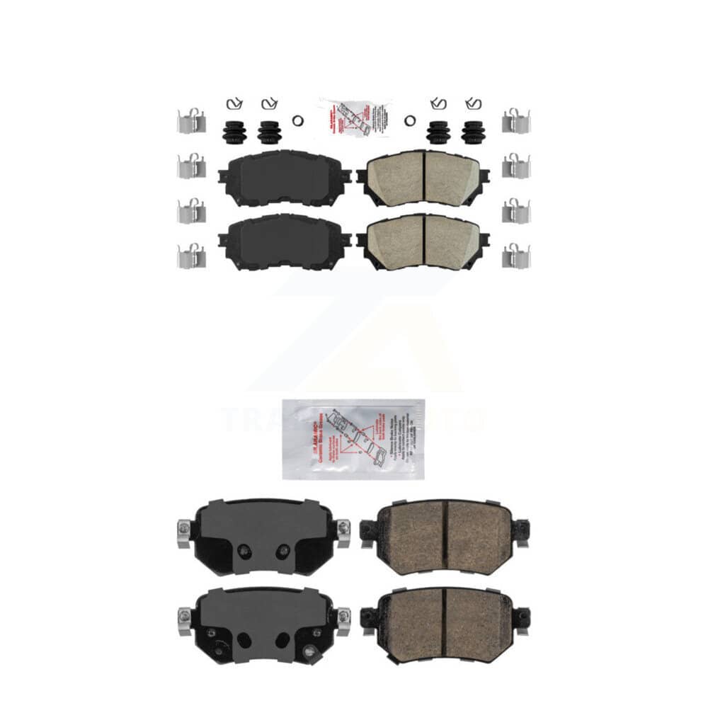AmeriBRAKES - KNF-100797 - Front and Rear Disc Brake Pad Kits