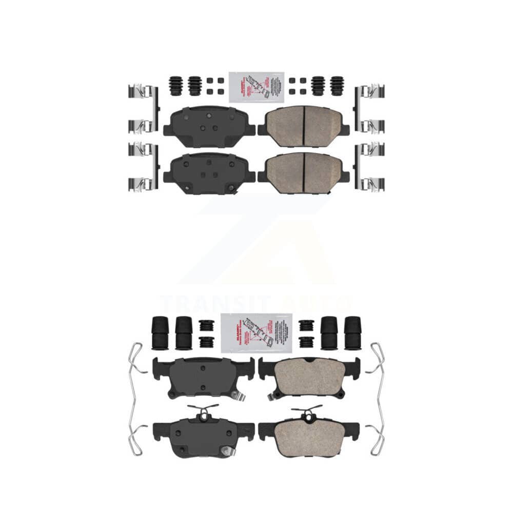AmeriBRAKES - KNF-100801 - Front and Rear Disc Brake Pad Kits