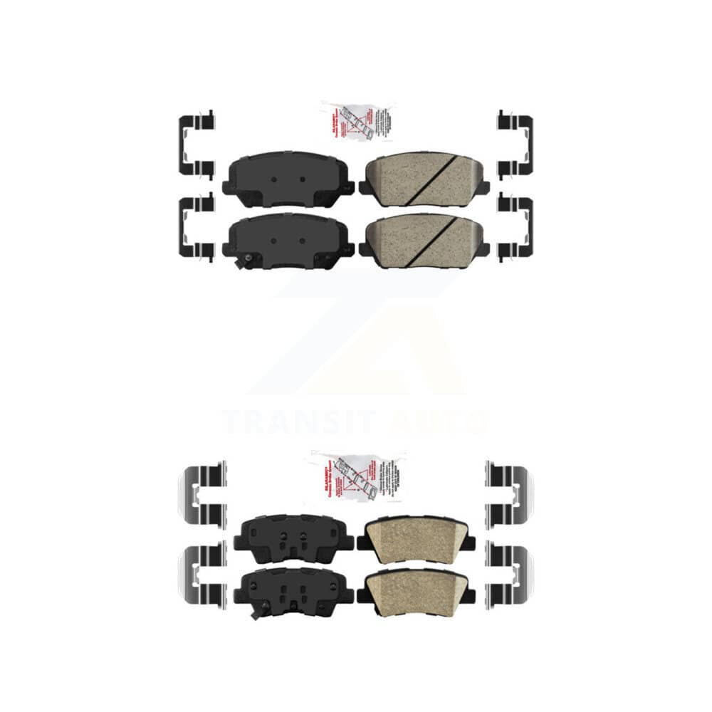 AmeriBRAKES - KNF-100811 - Front and Rear Disc Brake Pad Kits
