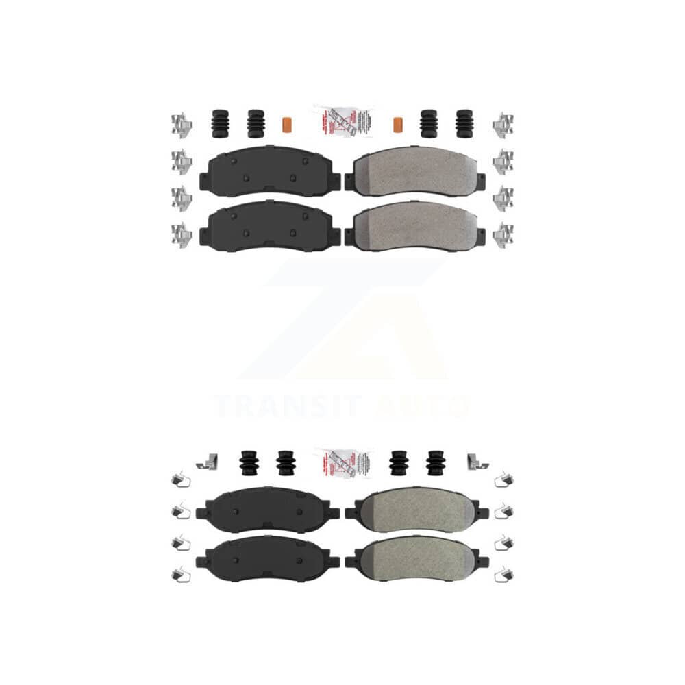 AmeriBRAKES - KNF-100819 - Front and Rear Disc Brake Pad Kits