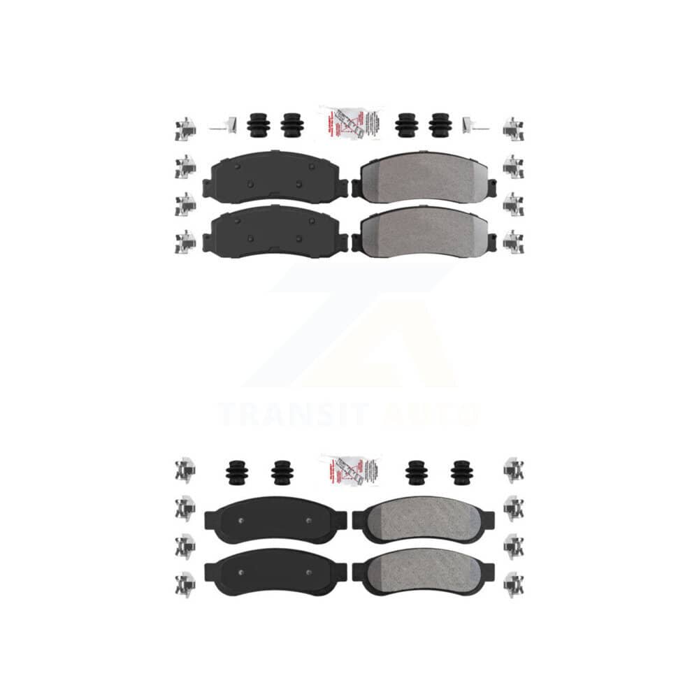 AmeriBRAKES - KNF-100827 - Front and Rear Disc Brake Pad Kits