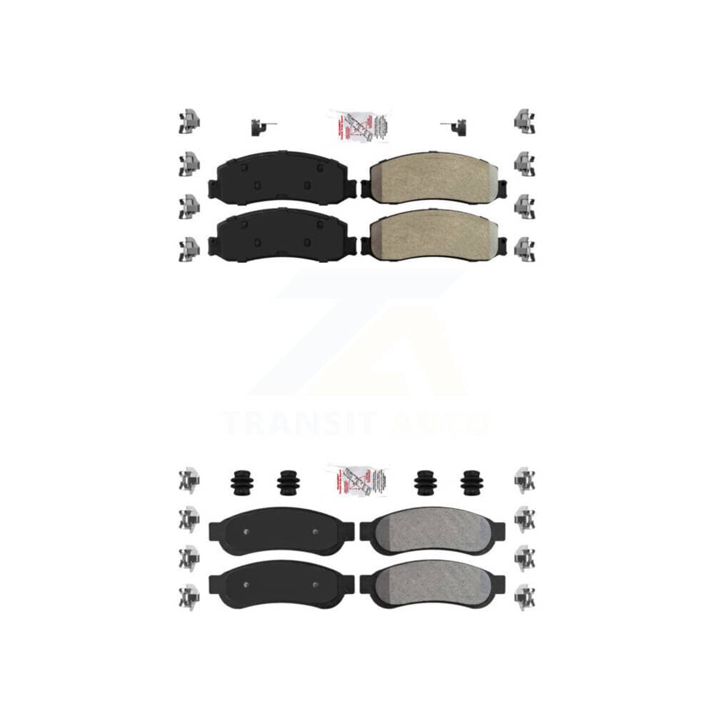 AmeriBRAKES - KNF-100833 - Front and Rear Disc Brake Pad Kits