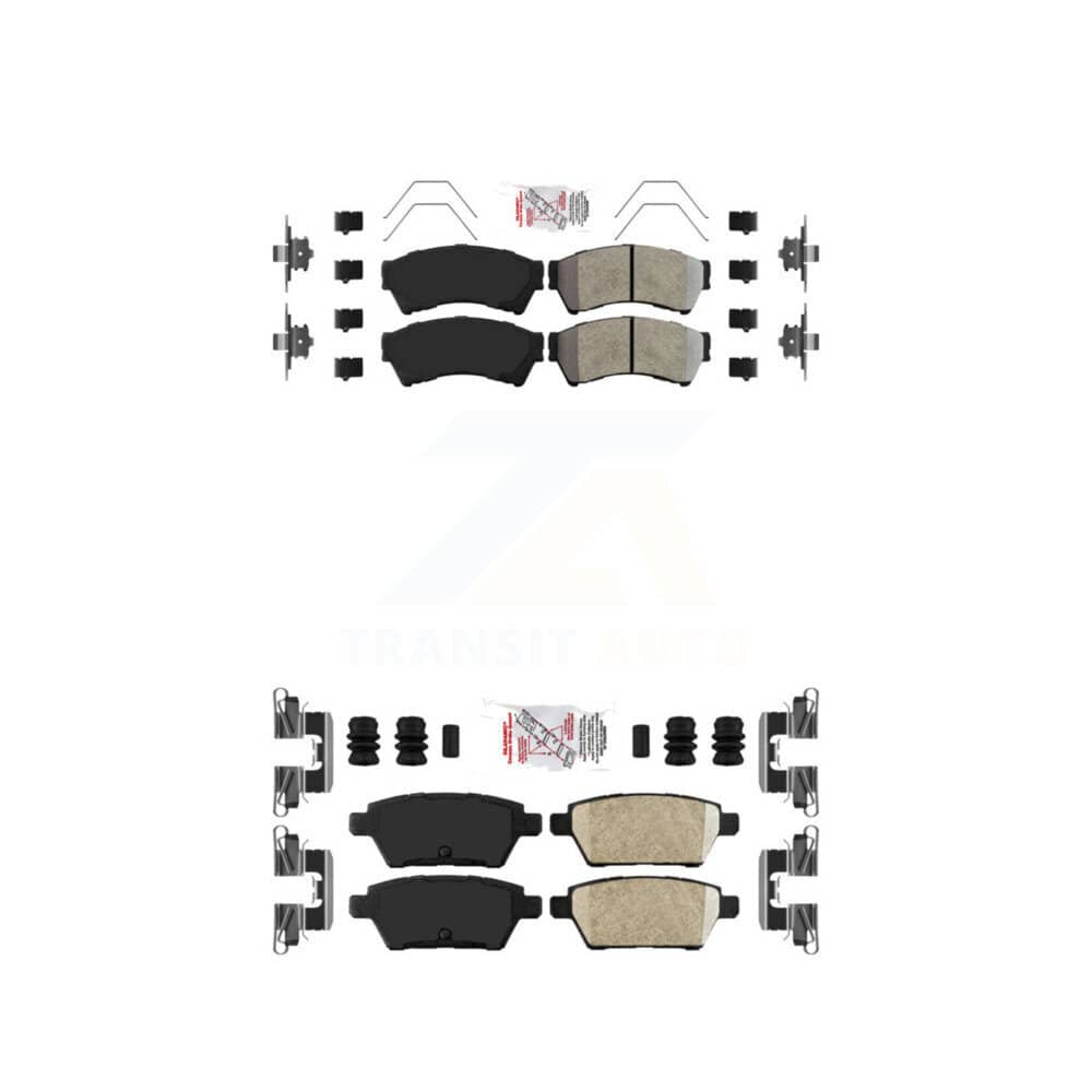 AmeriBRAKES - KNF-100846 - Front and Rear Disc Brake Pad Kits