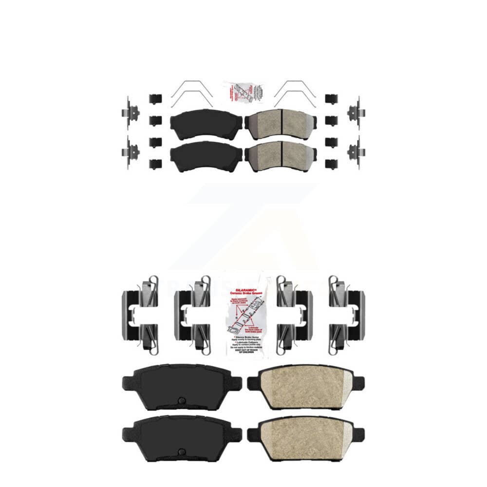 AmeriBRAKES - KNF-100847 - Front and Rear Disc Brake Pad Kits