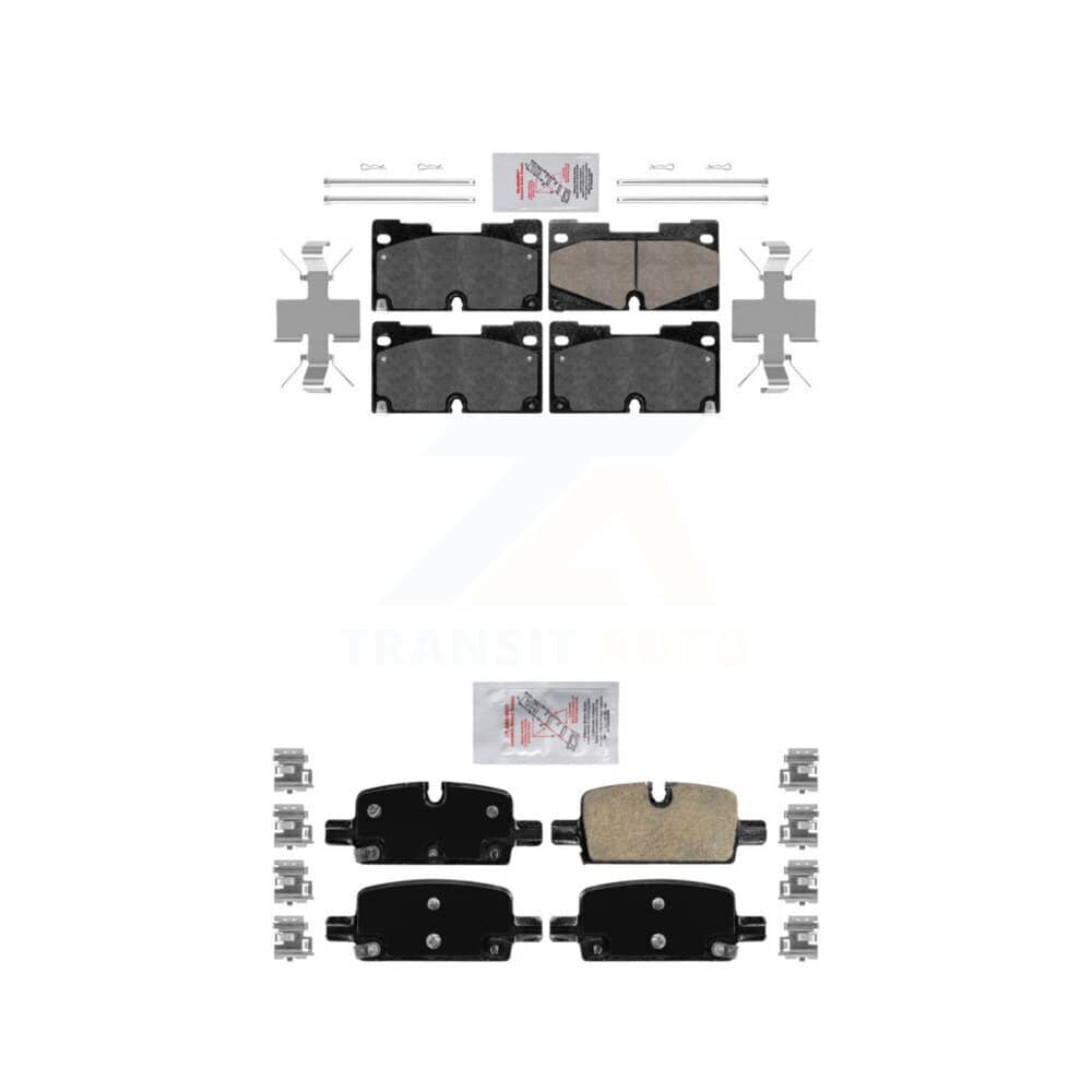 AmeriBRAKES - KNF-100856 - Front and Rear Disc Brake Pad Kits