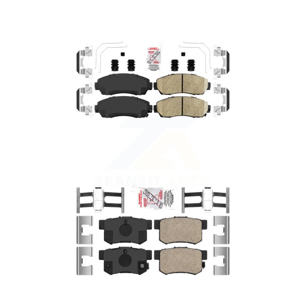 AmeriBRAKES - KNF-100862 - Front and Rear Disc Brake Pad Kits