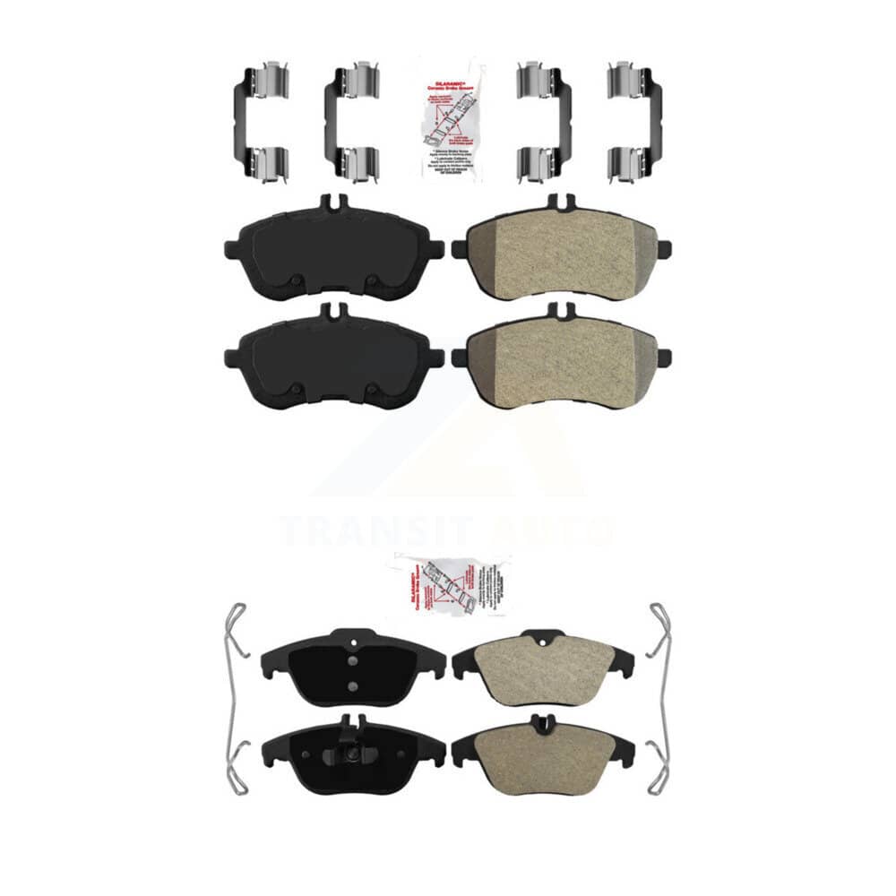 AmeriBRAKES - KNF-100887 - Front and Rear Disc Brake Pad Kits