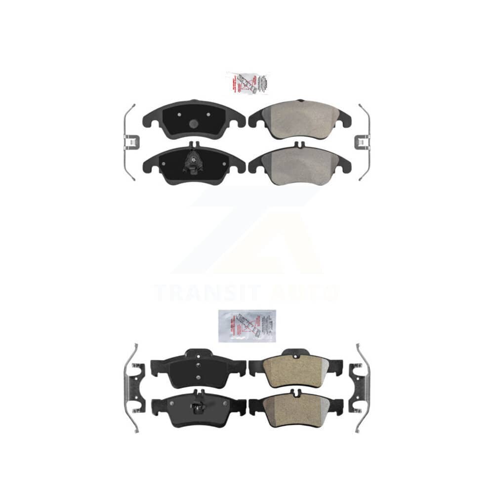 AmeriBRAKES - KNF-100888 - Front and Rear Disc Brake Pad Kits