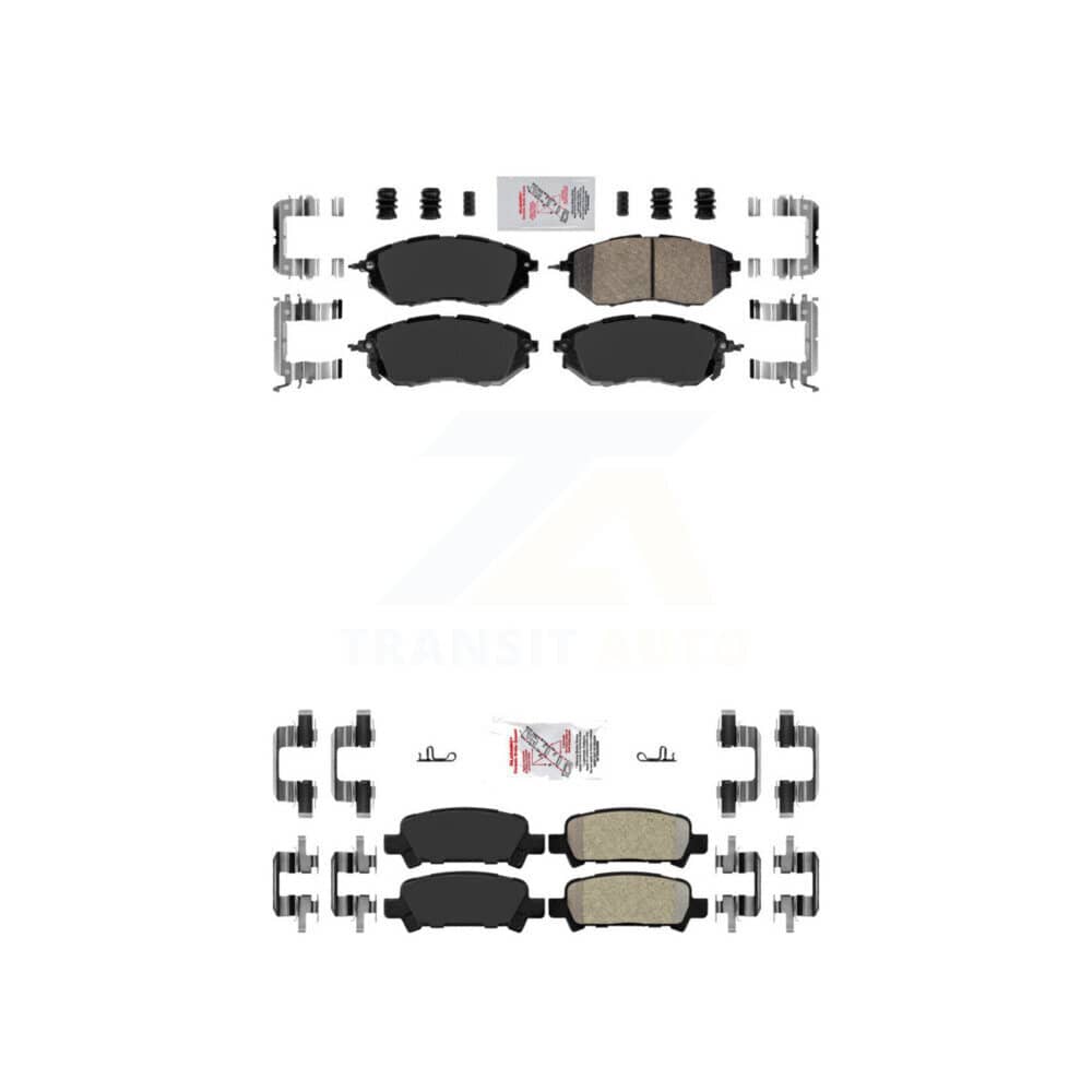 AmeriBRAKES - KNF-100896 - Front and Rear Disc Brake Pad Kits