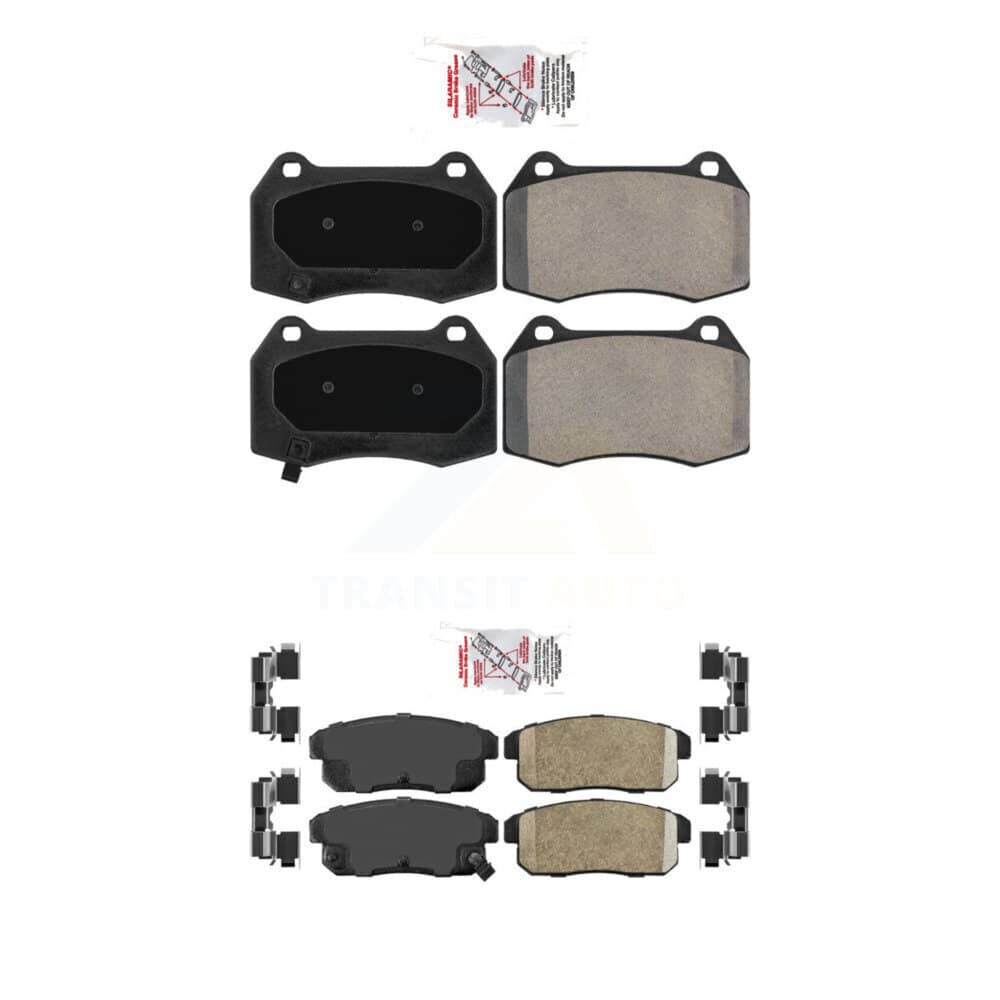 AmeriBRAKES - KNF-100935 - Front and Rear Disc Brake Pad Kits