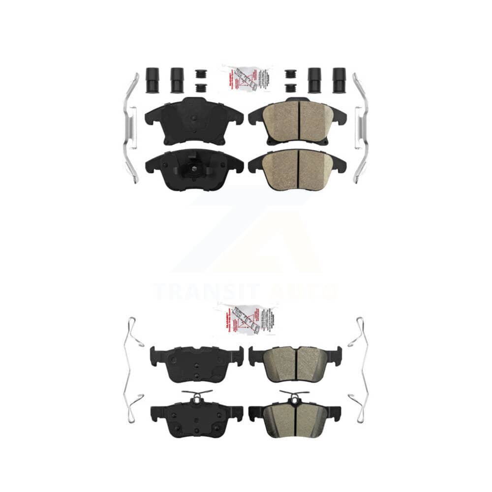 AmeriBRAKES - KNF-100943 - Front and Rear Disc Brake Pad Kits