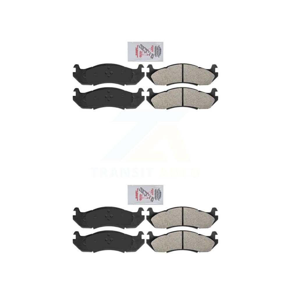 AmeriBRAKES - KNF-100947 - Front and Rear Disc Brake Pad Kits