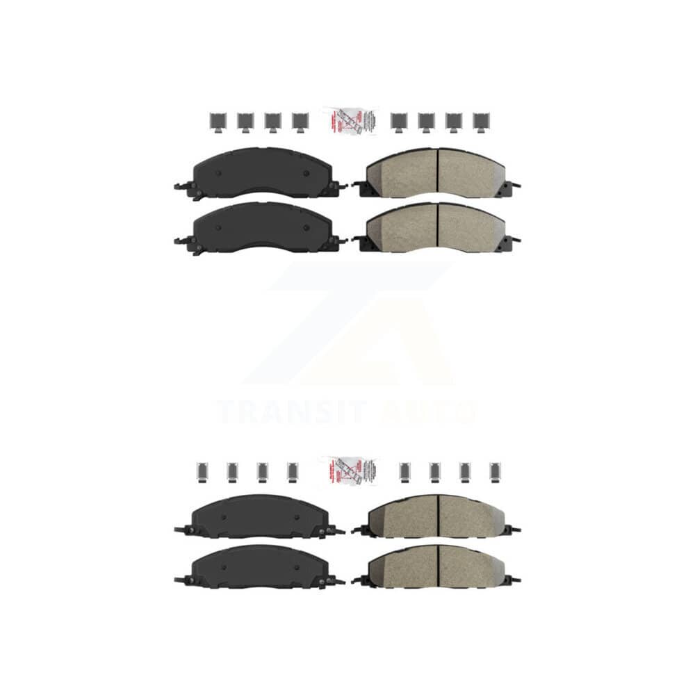 AmeriBRAKES - KNF-100951 - Front and Rear Disc Brake Pad Kits