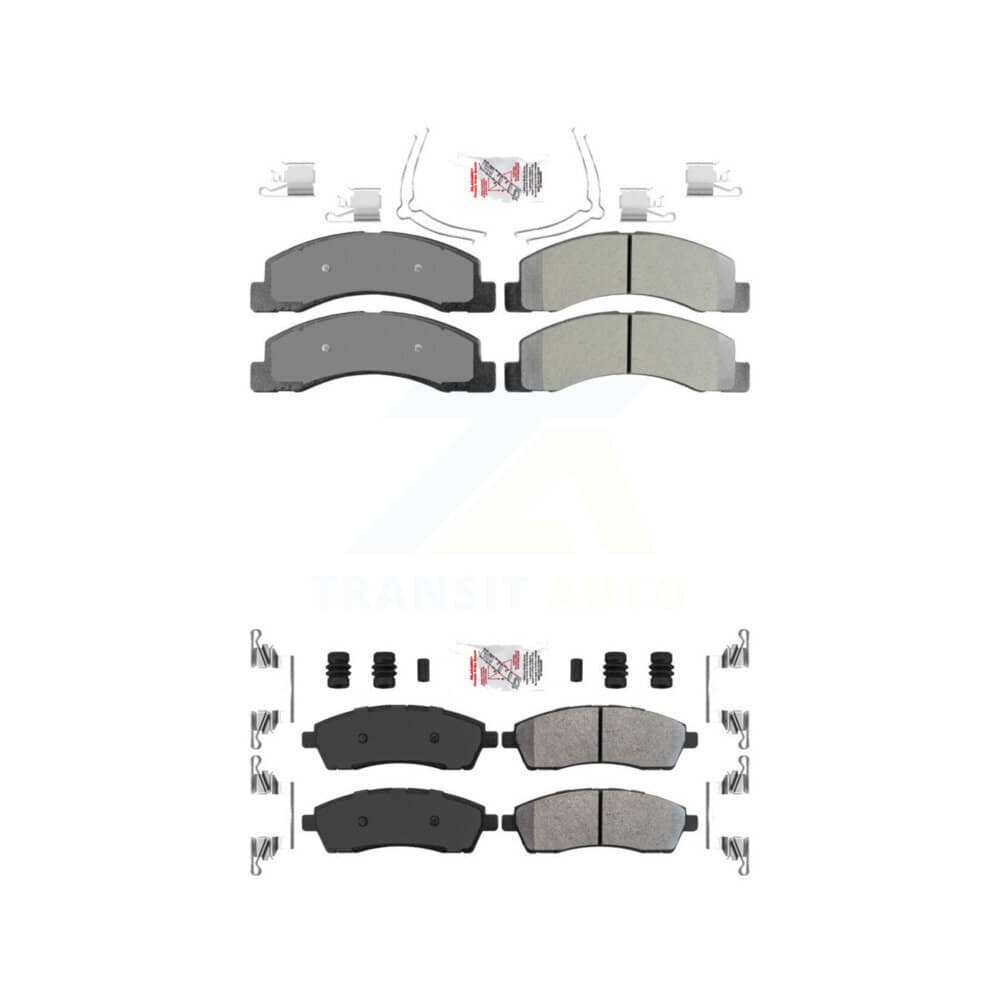 AmeriBRAKES - KNF-100954 - Front and Rear Disc Brake Pad Kits