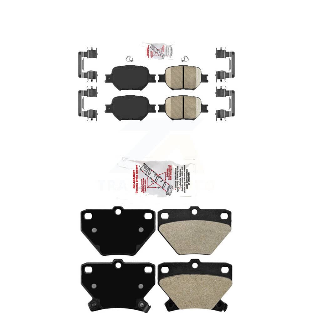 AmeriBRAKES - KNF-100957 - Front and Rear Disc Brake Pad Kits
