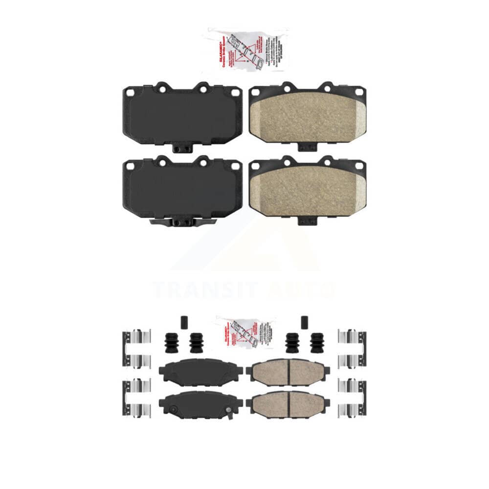 AmeriBRAKES - KNF-100972 - Front and Rear Disc Brake Pad Kits