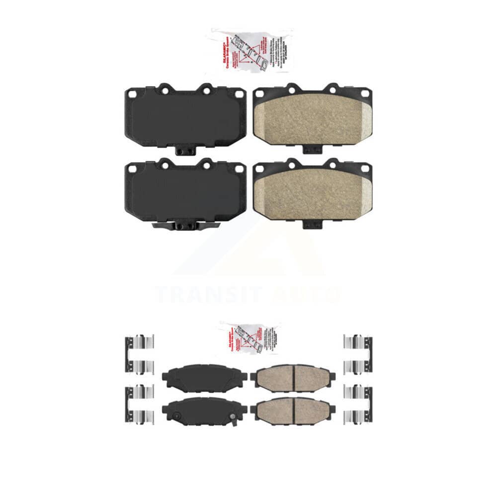 AmeriBRAKES - KNF-100973 - Front and Rear Disc Brake Pad Kits