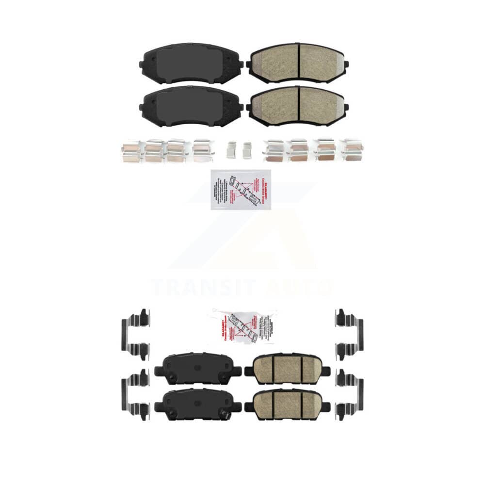 AmeriBRAKES - KNF-100976 - Front and Rear Disc Brake Pad Kits