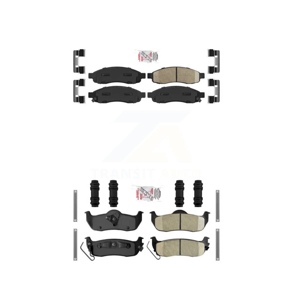 AmeriBRAKES - KNF-100981 - Front and Rear Disc Brake Pad Kits