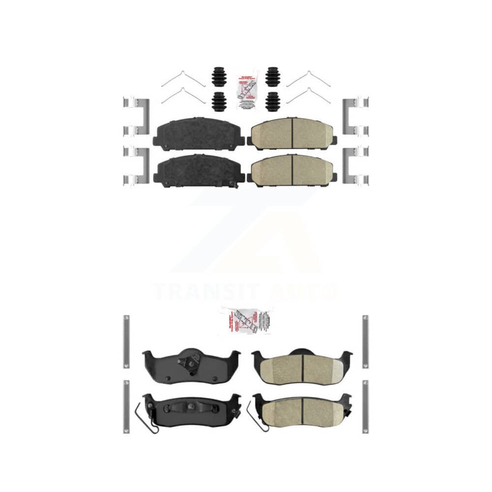 AmeriBRAKES - KNF-100982 - Front and Rear Disc Brake Pad Kits