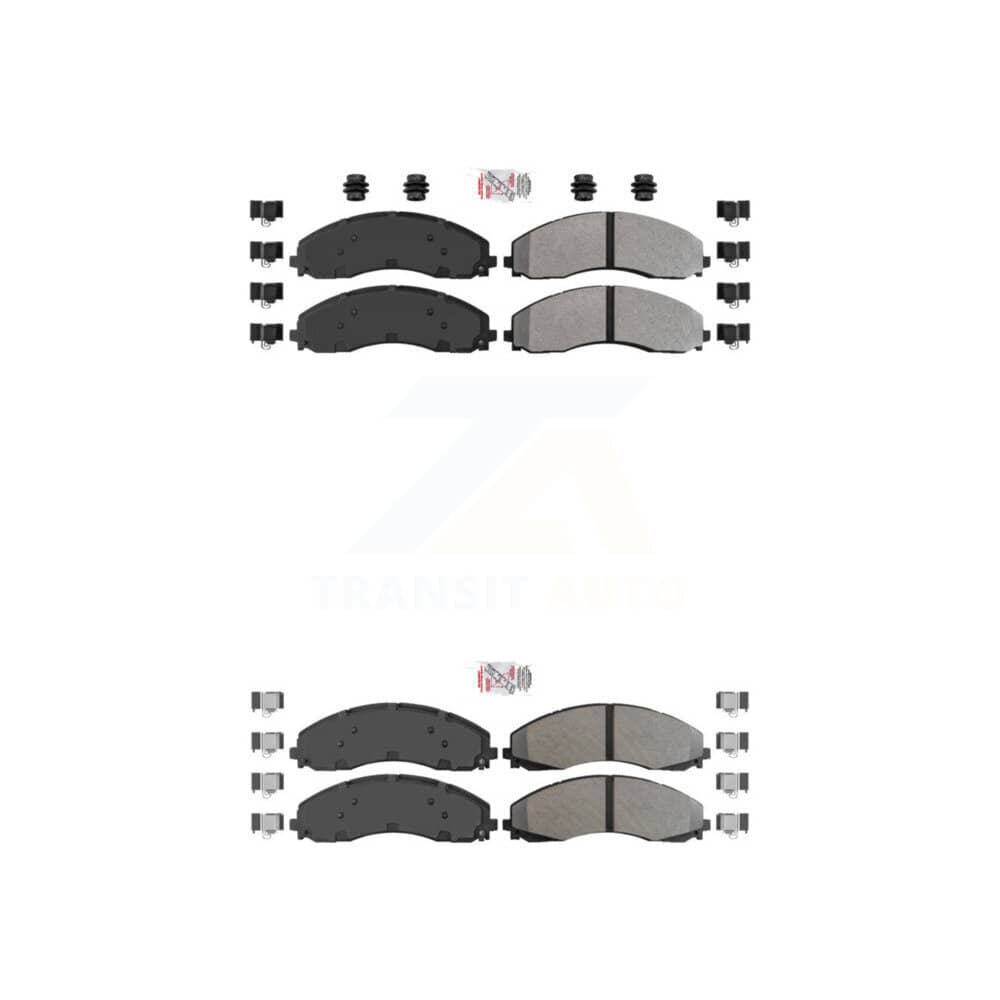 AmeriBRAKES - KNF-100988 - Front and Rear Disc Brake Pad Kits