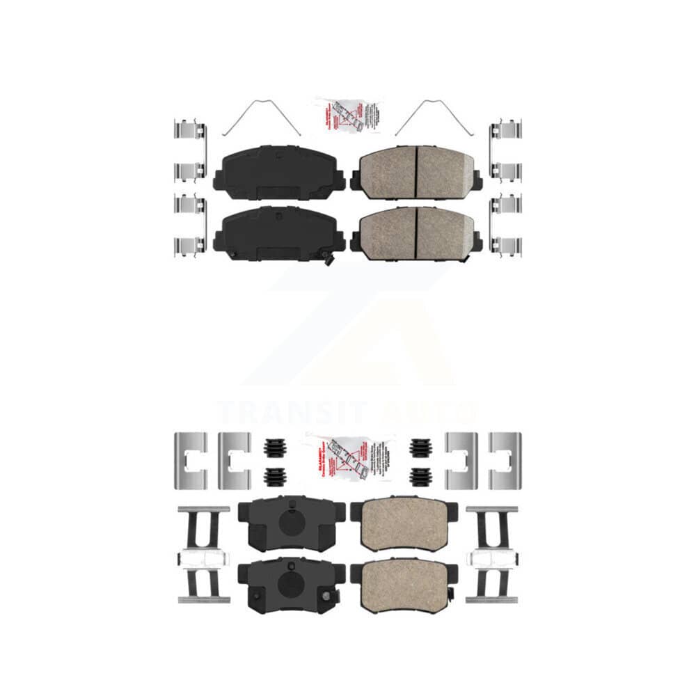 AmeriBRAKES - KNF-101006 - Front and Rear Disc Brake Pad Kits
