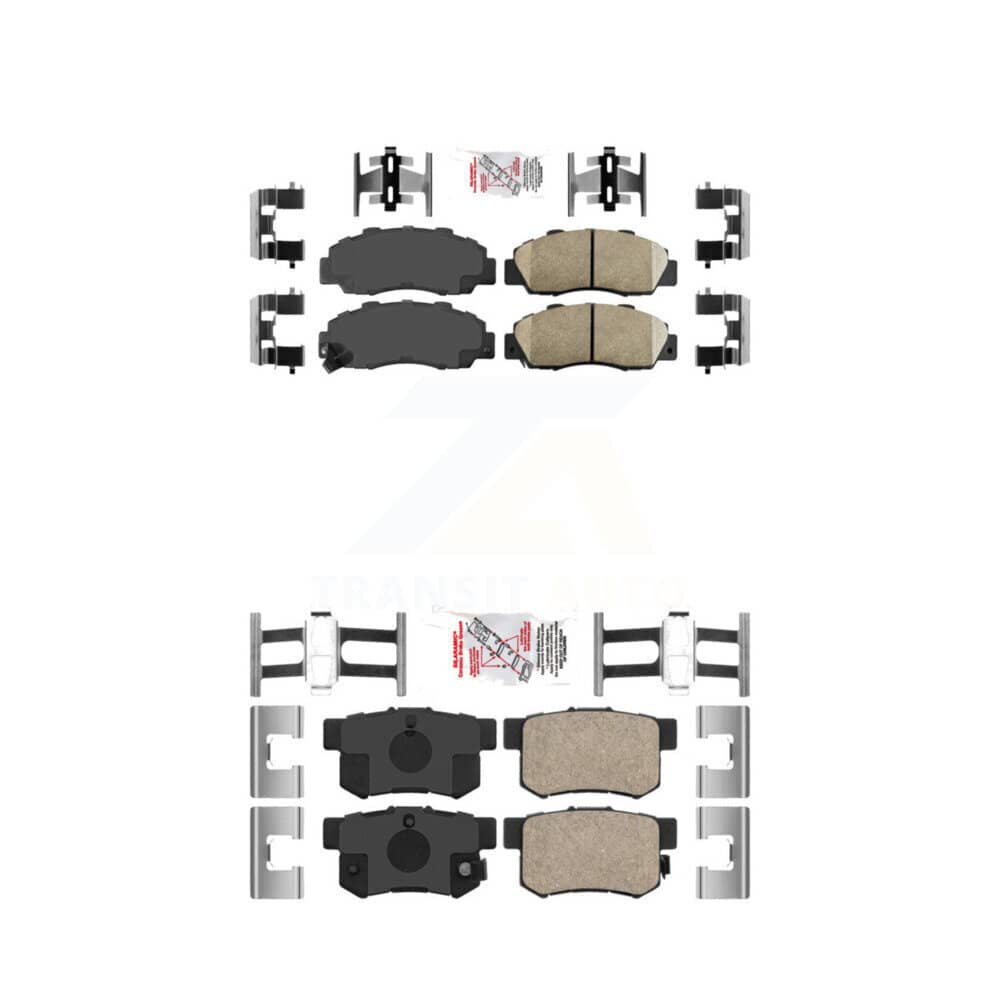 AmeriBRAKES - KNF-101008 - Front and Rear Disc Brake Pad Kits