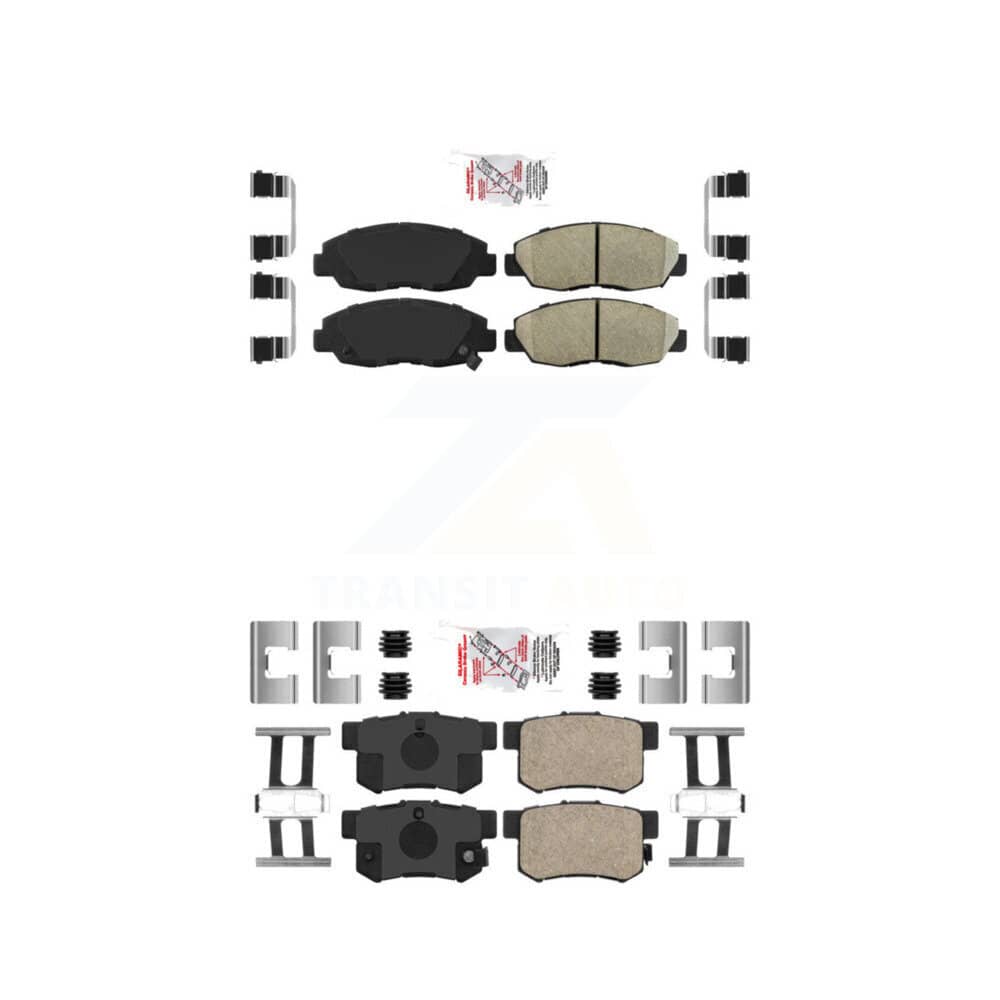 AmeriBRAKES - KNF-101009 - Front and Rear Disc Brake Pad Kits