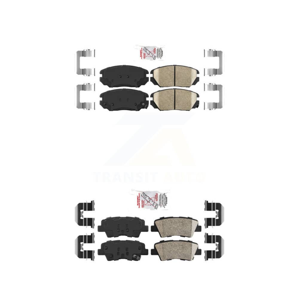 AmeriBRAKES - KNF-101014 - Front and Rear Disc Brake Pad Kits