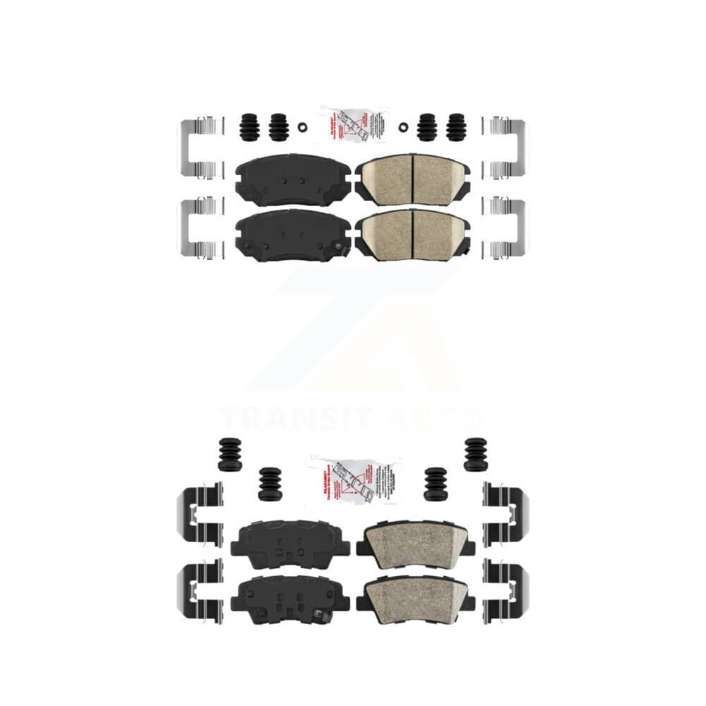 AmeriBRAKES - KNF-101015 - Front and Rear Disc Brake Pad Kits