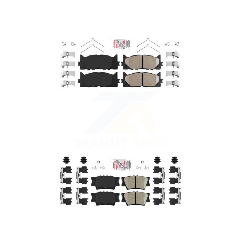 AmeriBRAKES - KNF-101019 - Front and Rear Disc Brake Pad Kits