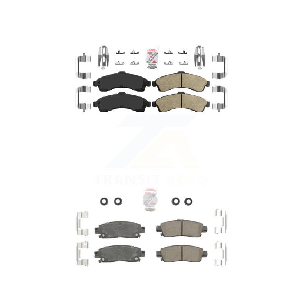 AmeriBRAKES - KNF-101028 - Front and Rear Disc Brake Pad Kits