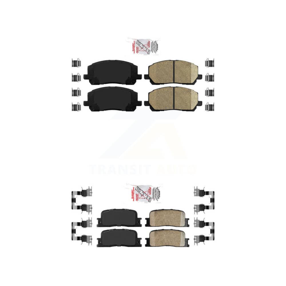 AmeriBRAKES - KNF-101030 - Front and Rear Disc Brake Pad Kits
