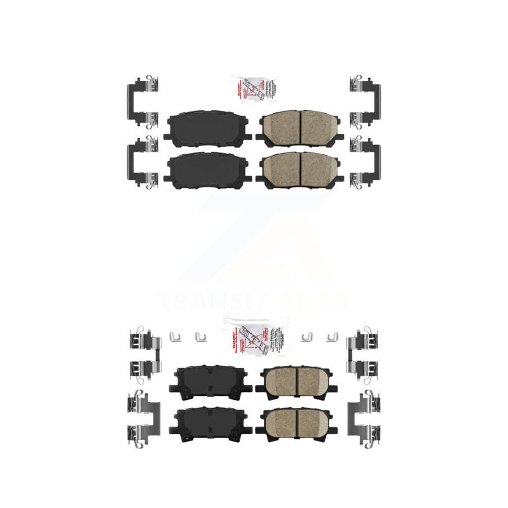 AmeriBRAKES - KNF-101032 - Front and Rear Disc Brake Pad Kits