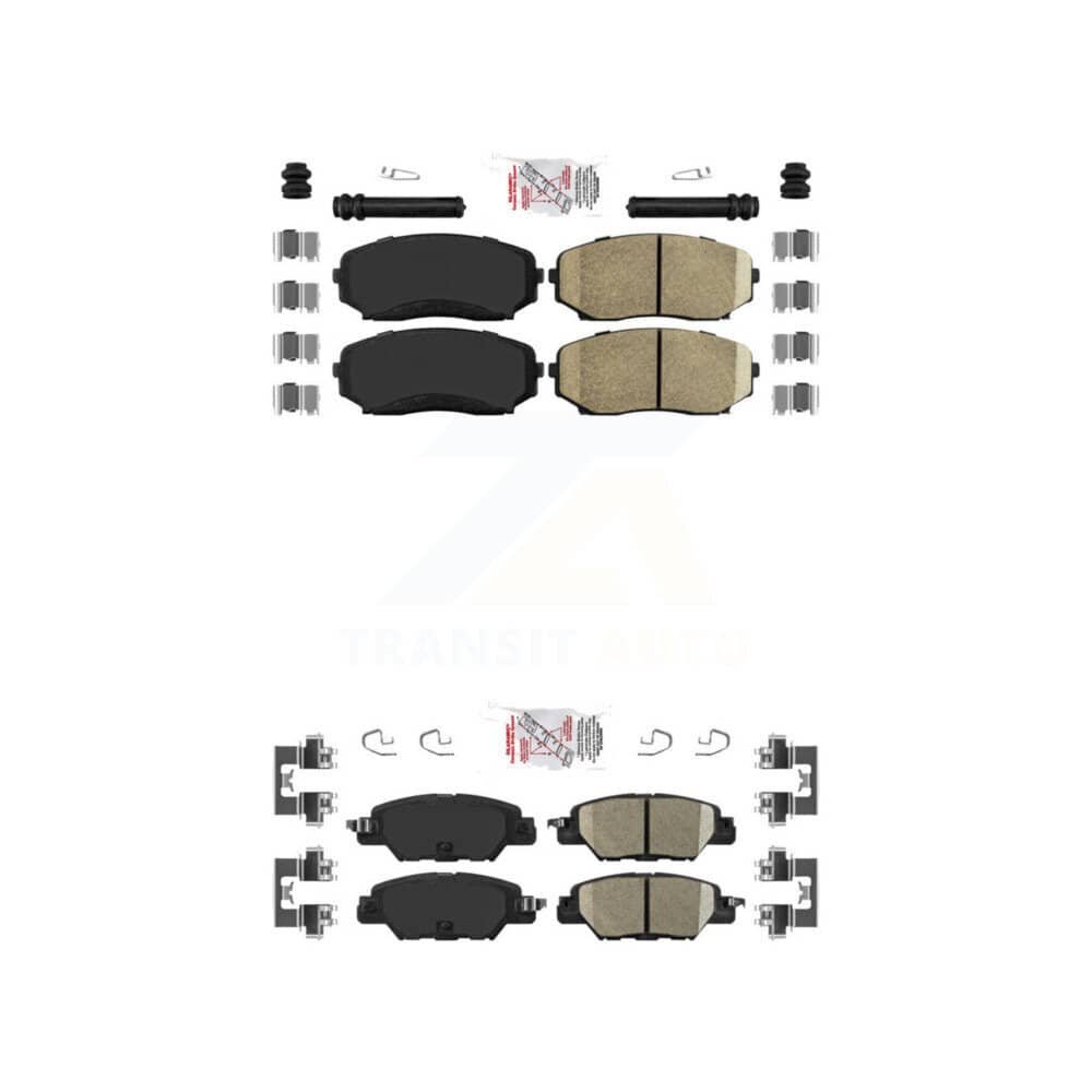 AmeriBRAKES - KNF-101045 - Front and Rear Disc Brake Pad Kits