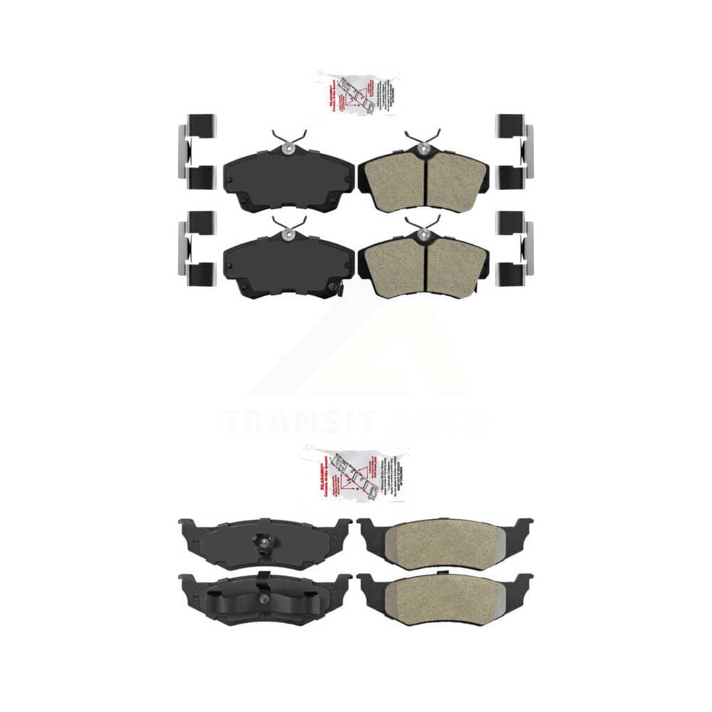 AmeriBRAKES - KNF-101048 - Front and Rear Disc Brake Pad Kits