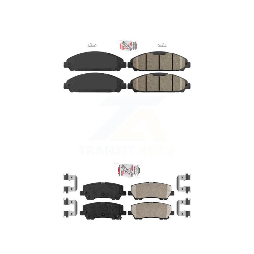 AmeriBRAKES - KNF-101054 - Front and Rear Disc Brake Pad Kits