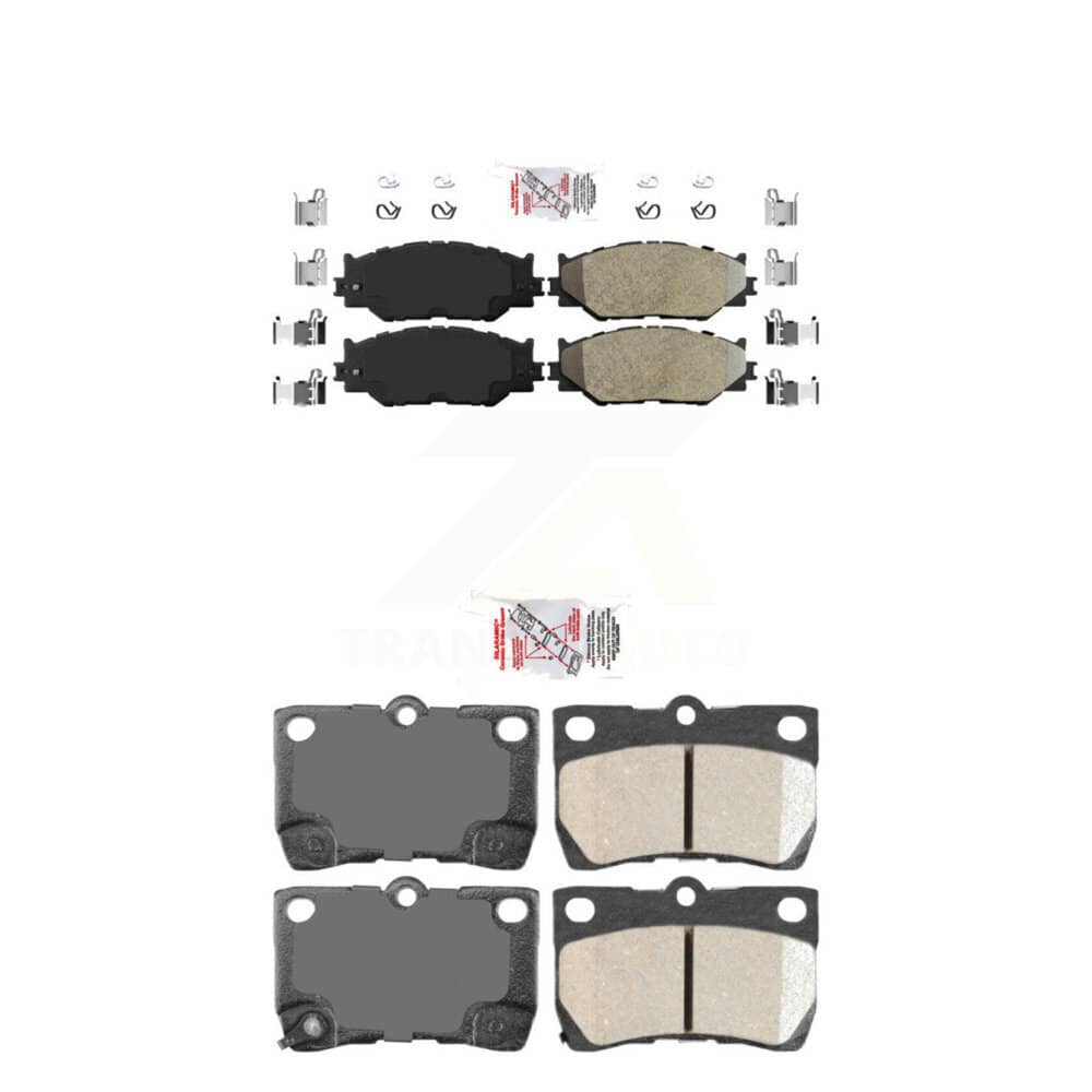 AmeriBRAKES - KNF-101057 - Front and Rear Disc Brake Pad Kits