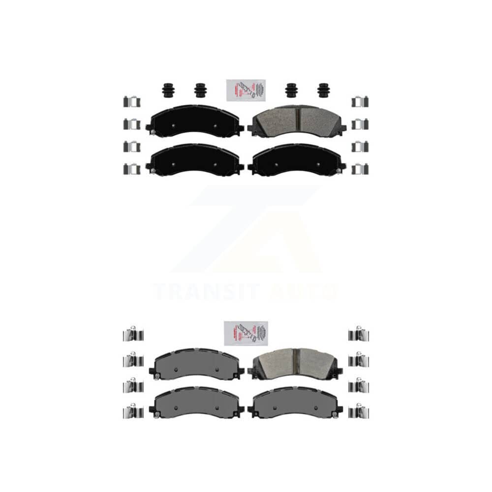 AmeriBRAKES - KNF-101077 - Front and Rear Disc Brake Pad Kits