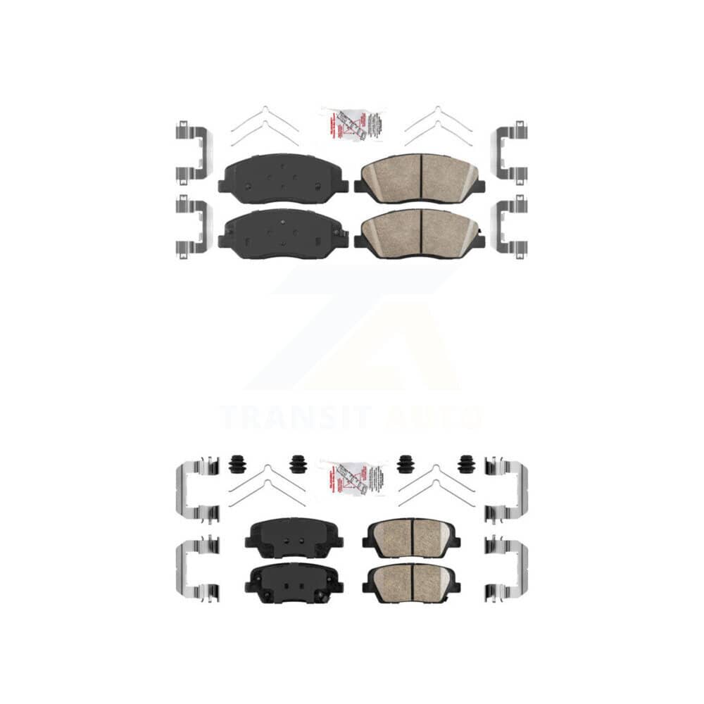 AmeriBRAKES - KNF-101096 - Front and Rear Disc Brake Pad Kits