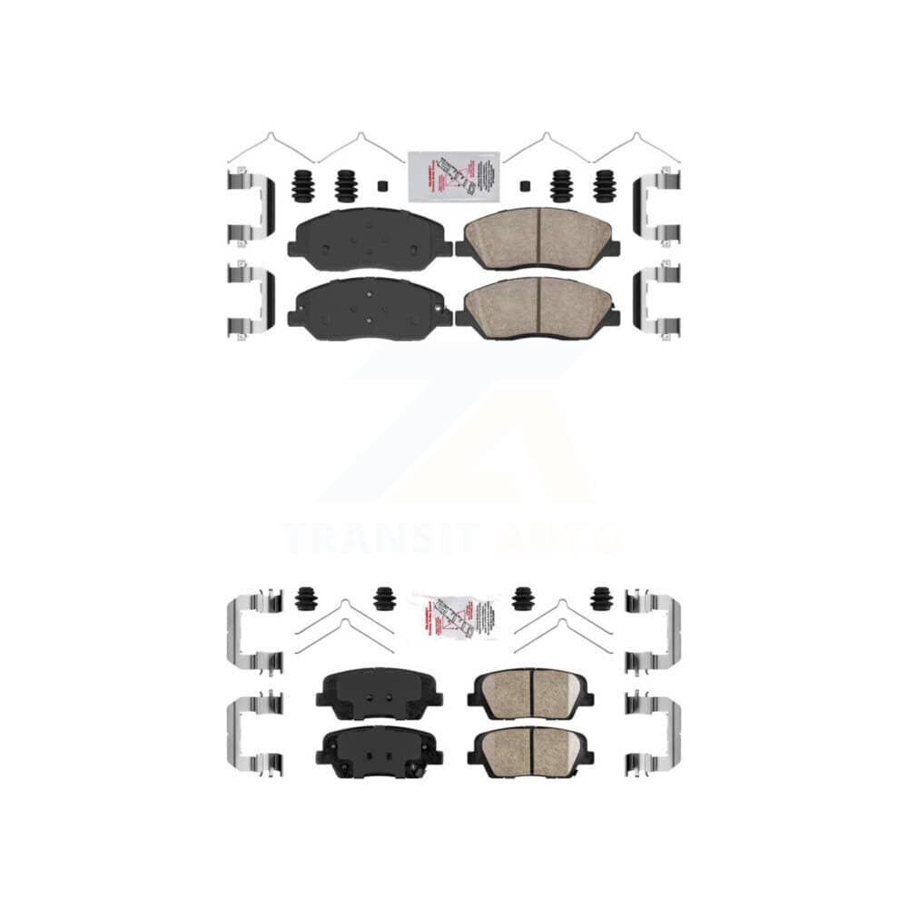 AmeriBRAKES - KNF-101097 - Front and Rear Disc Brake Pad Kits