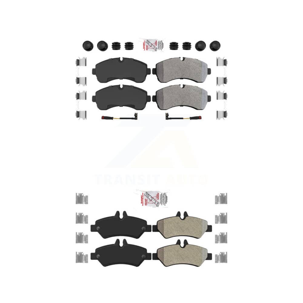 AmeriBRAKES - KNF-101100 - Front and Rear Disc Brake Pad Kits