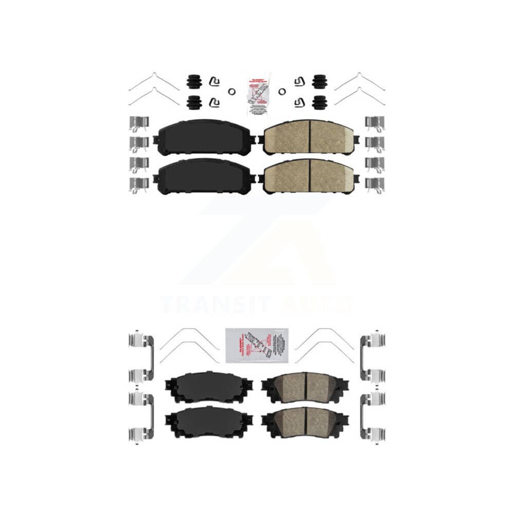 AmeriBRAKES - KNF-101113 - Front and Rear Disc Brake Pad Kits