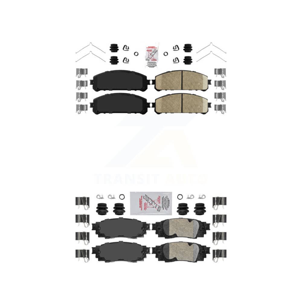 AmeriBRAKES - KNF-101122 - Front and Rear Disc Brake Pad Kits