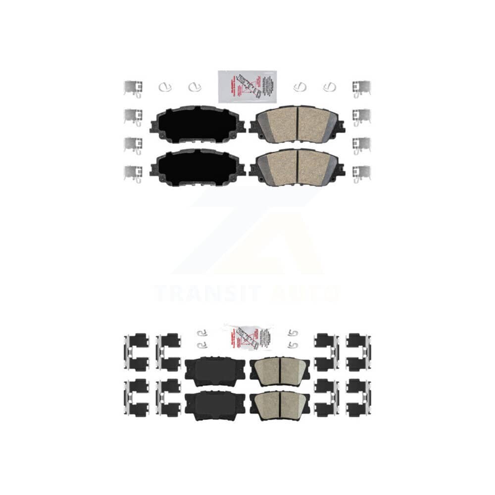 AmeriBRAKES - KNF-101125 - Front and Rear Disc Brake Pad Kits